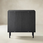 Norbert Rattan-Highboard mit 2 Türen und Einlegeböden