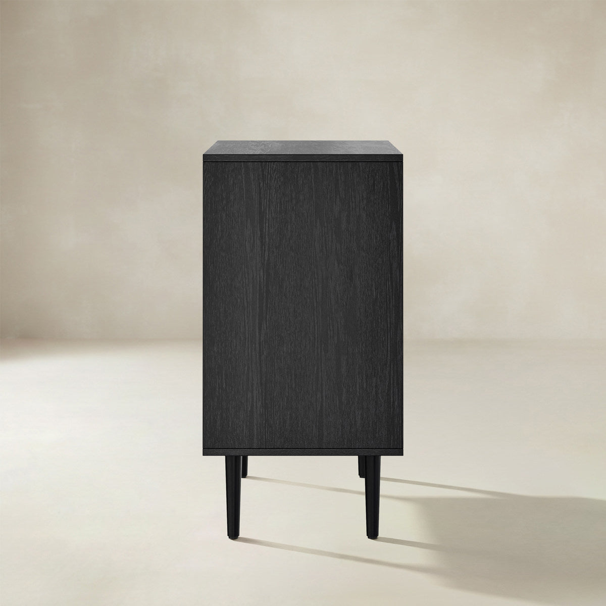 Norbert Rattan-Highboard mit 2 Türen und Einlegeböden