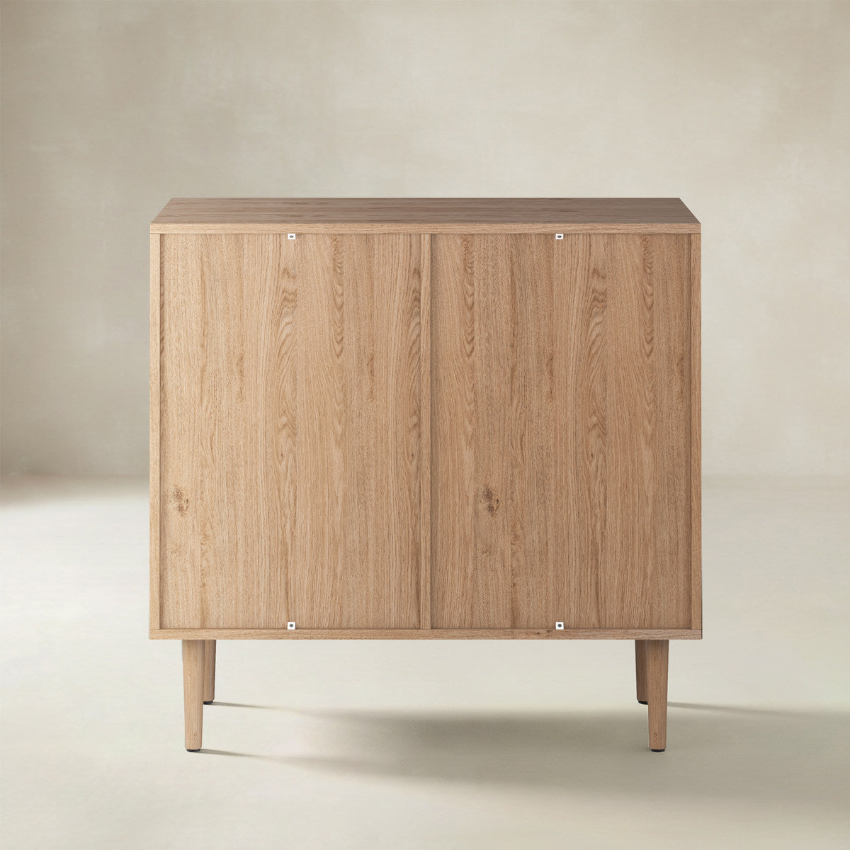 Norbert Rattan-Highboard mit 2 Türen und Einlegeböden