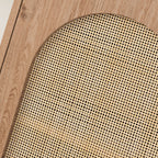 Norbert Rattan-Highboard mit 2 Türen und Einlegeböden