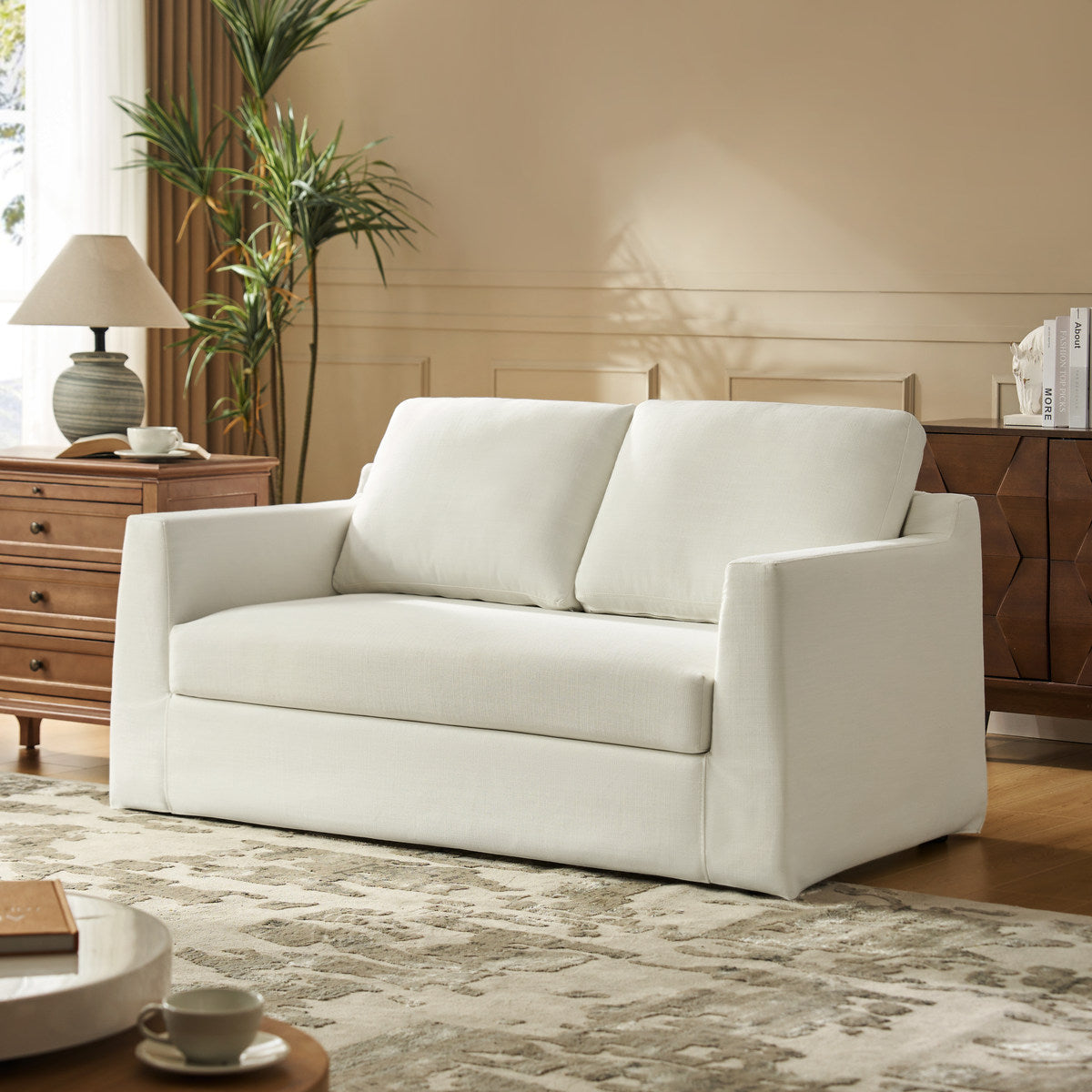 Tob 2-Sitzer-Sofa mit abnehmbarem Bezug und wendbaren Kissen