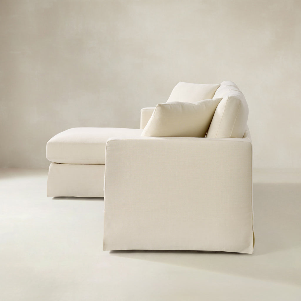 Romina Ecksofa mit abnehmbarem Bezug und umkehrbarer Récamiere