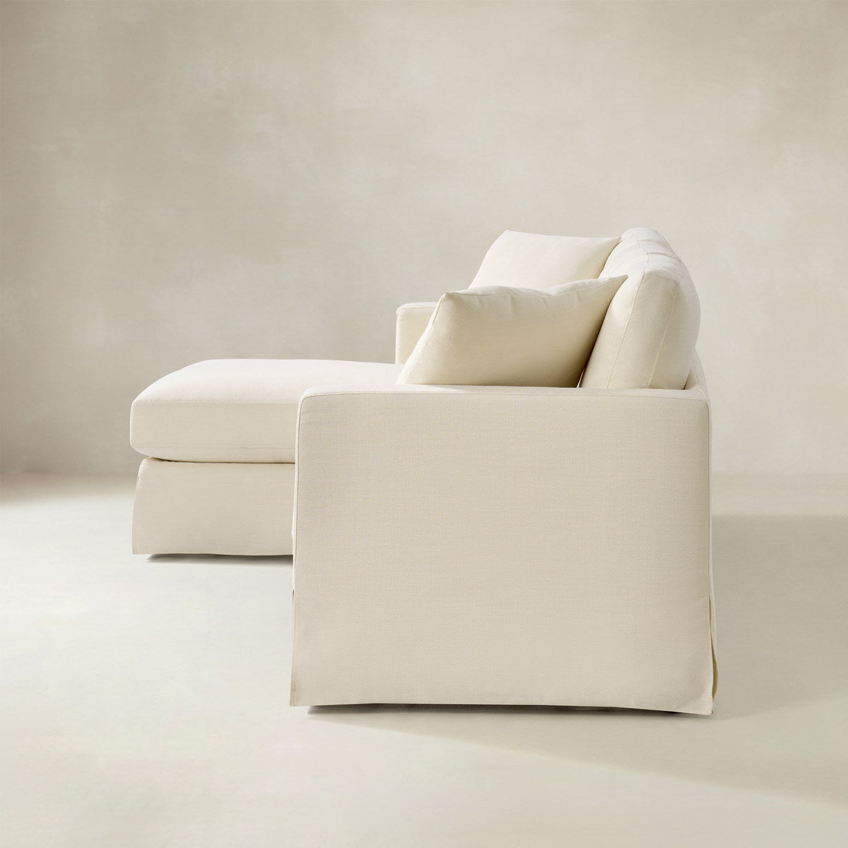 Romina Ecksofa mit abnehmbarem Bezug und umkehrbarer Récamiere