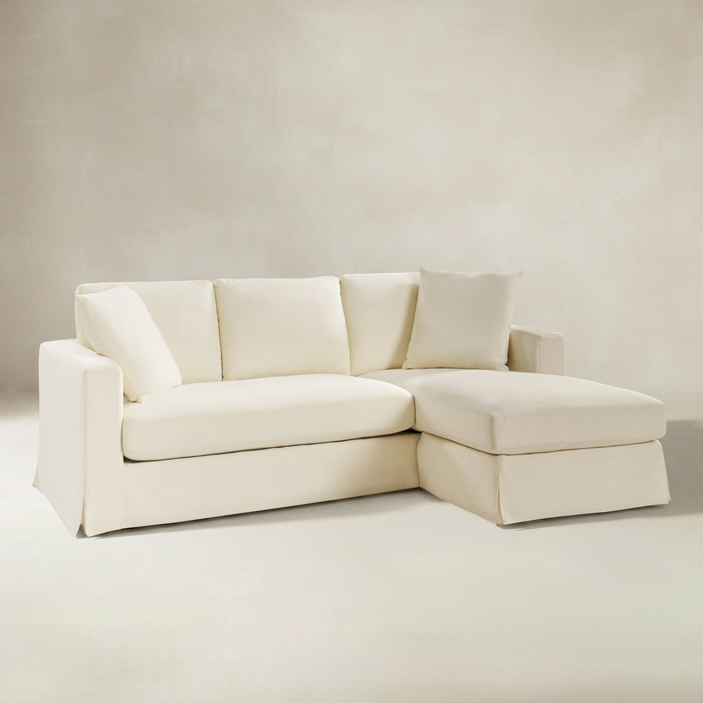 Romina Ecksofa mit abnehmbarem Bezug und umkehrbarer Récamiere