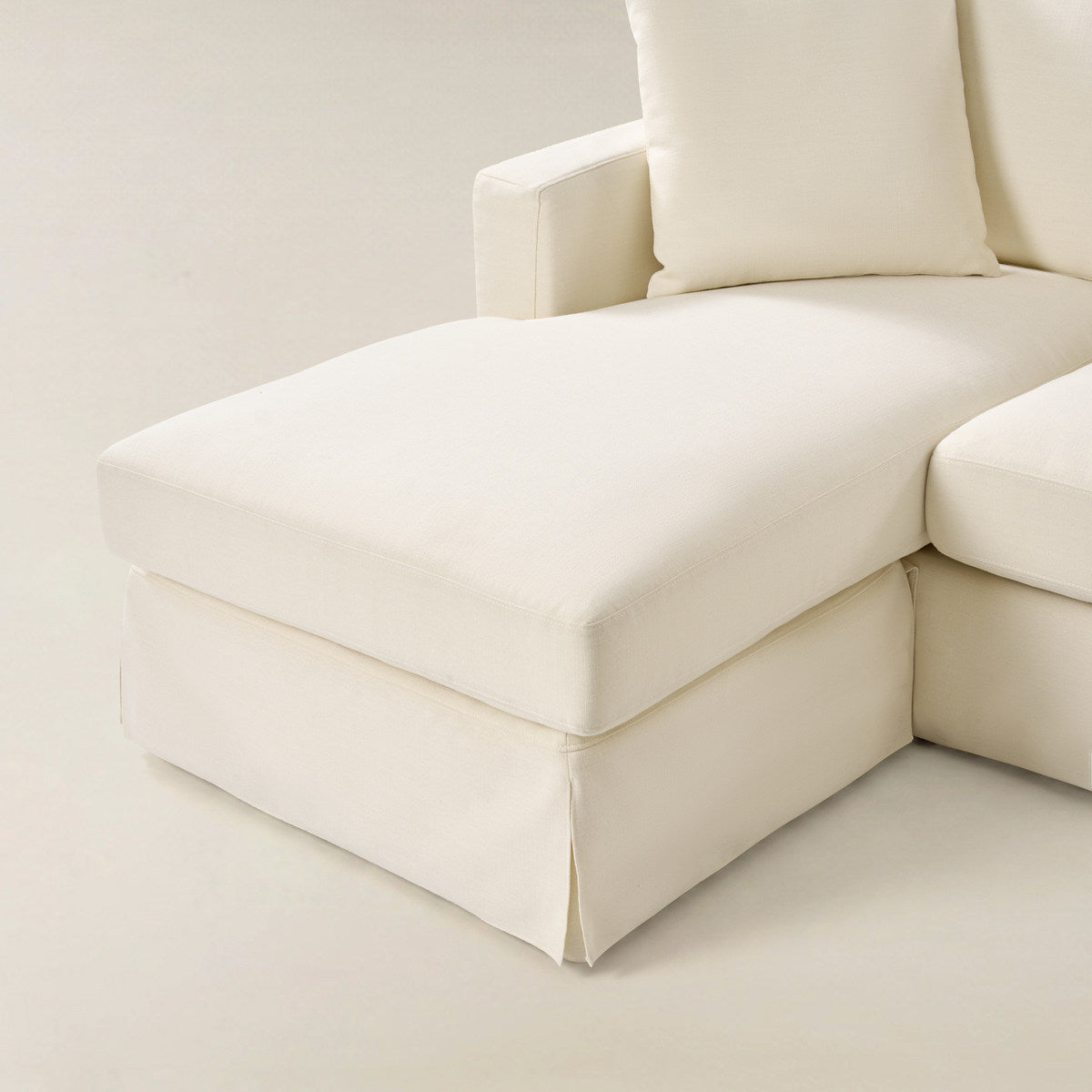 Romina Ecksofa mit abnehmbarem Bezug und umkehrbarer Récamiere