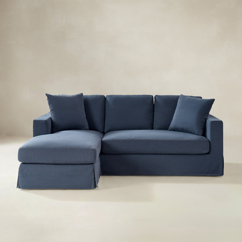 Romina Ecksofa mit abnehmbarem Bezug und umkehrbarer Récamiere