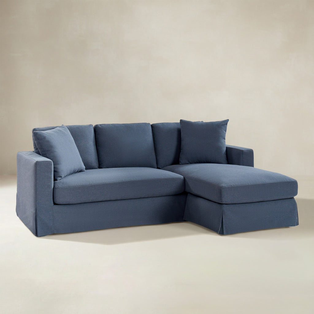 Romina Ecksofa mit abnehmbarem Bezug und umkehrbarer Récamiere
