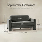 Karmen 2-Sitzer-Sofa aus Chenille