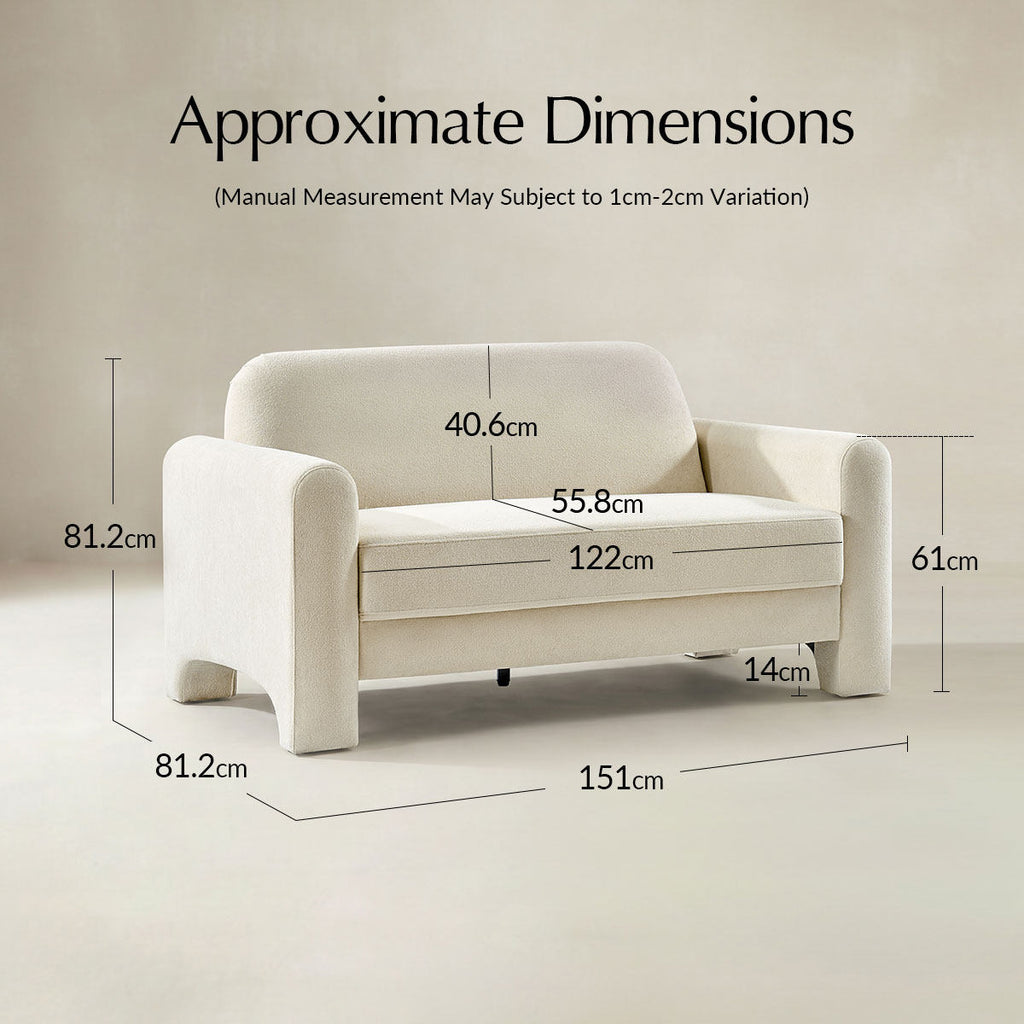 Karmen 2-Sitzer-Sofa aus Chenille