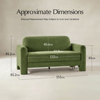 Karmen 2-Sitzer-Sofa aus Chenille