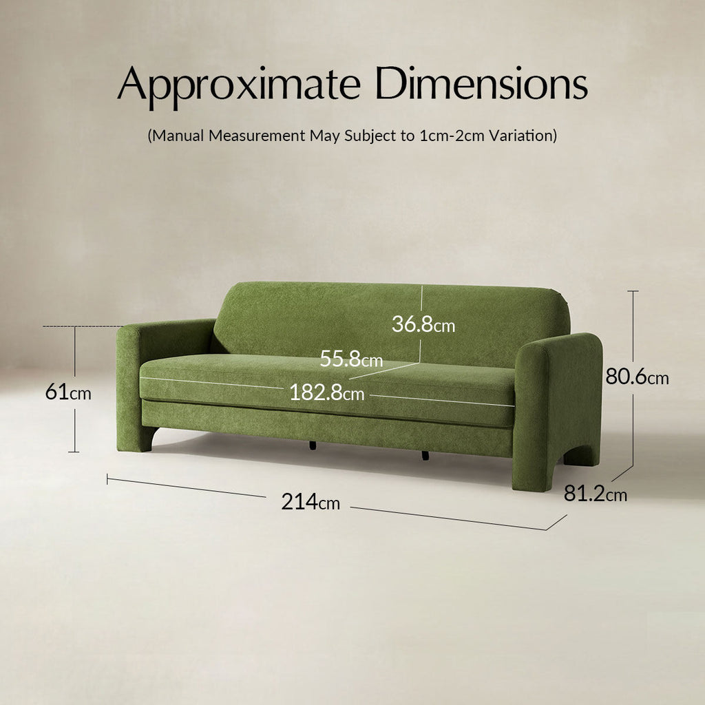 Elio Modernes Chenille-Sofa