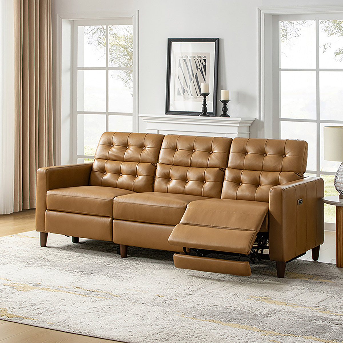 Viktor Elektrisches Relax-Ecksofa mit verstellbaren Kopfstützen