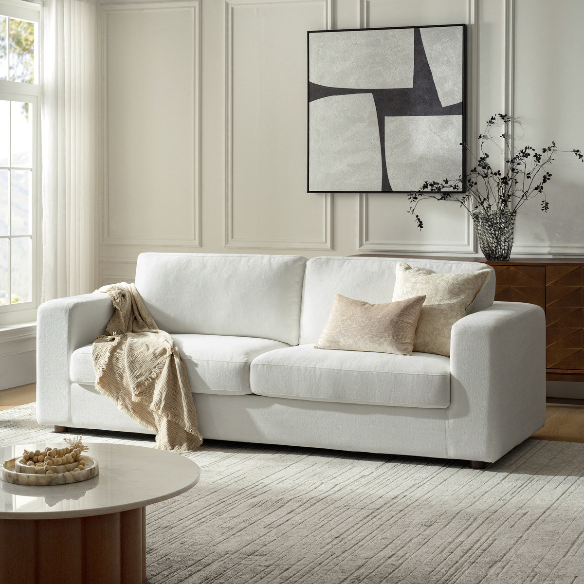 Violet Modernes Sofa mit abnehmbarem Bezug