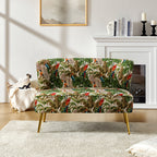 Coraline 2-Sitzer-Sofa mit Blumenmuster und Knopfheftung