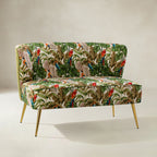 Coraline 2-Sitzer-Sofa mit Blumenmuster und Knopfheftung