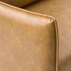 Vic 2-Sitzer-Sofa im Industrie-Stil aus Stoff mit schwarzen Metallbeinen