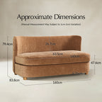 Rod Modernes 2-Sitzer-Sofa mit geschwungener Silhouette