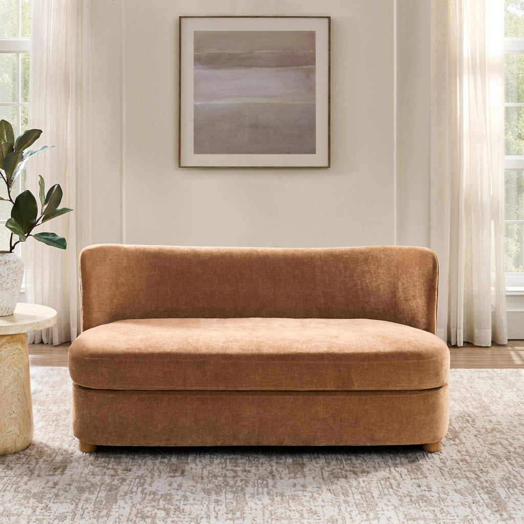 Rod Modernes 2-Sitzer-Sofa mit geschwungener Silhouette
