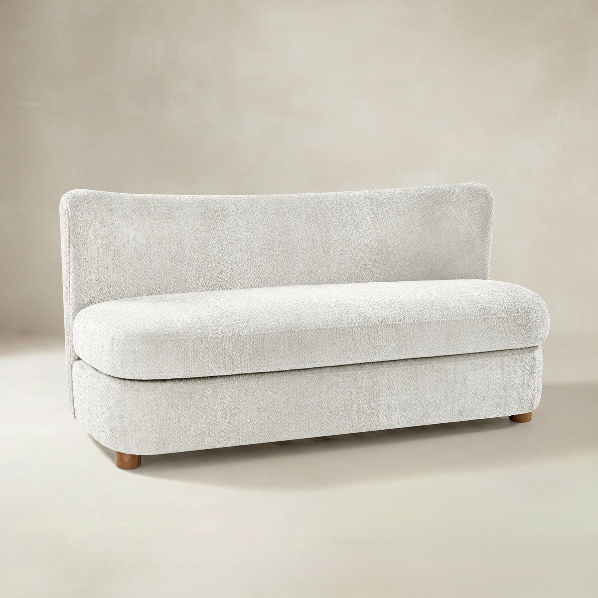 Rod Modernes 2-Sitzer-Sofa mit geschwungener Silhouette