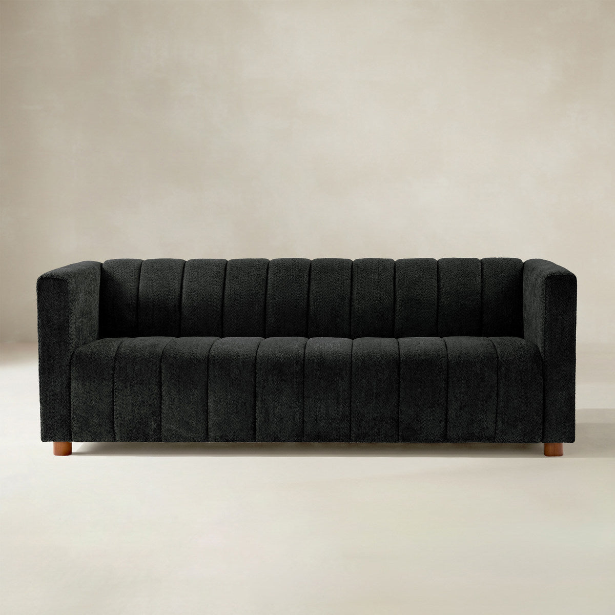 Botham Bouclé Sofa mit verdeckten flachen Beinen