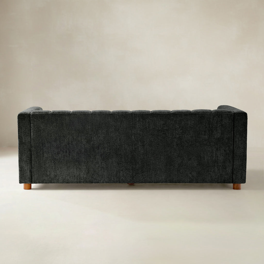 Botham Bouclé Sofa mit verdeckten flachen Beinen