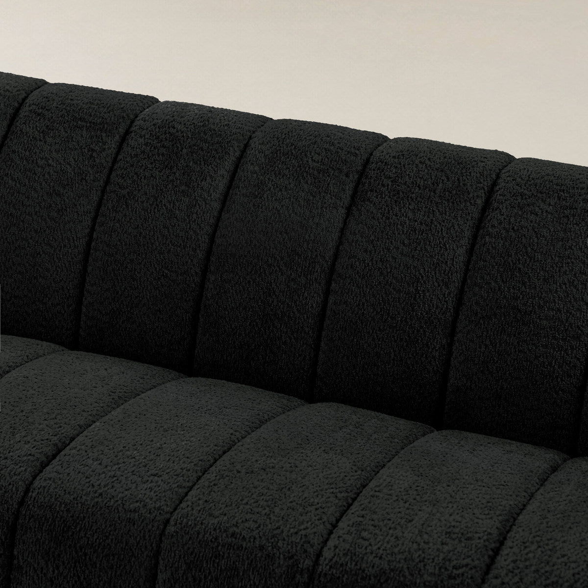 Botham Bouclé Sofa mit verdeckten flachen Beinen