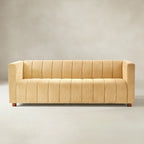 Botham Bouclé Sofa mit verdeckten flachen Beinen