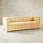Botham Bouclé Sofa mit verdeckten flachen Beinen