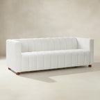 Botham Bouclé Sofa mit verdeckten flachen Beinen