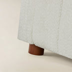 Botham Bouclé Sofa mit verdeckten flachen Beinen