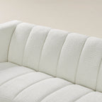 Botham Bouclé Sofa mit verdeckten flachen Beinen