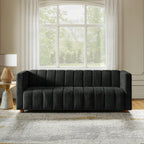 Botham Bouclé Sofa mit verdeckten flachen Beinen
