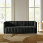 Botham Bouclé Sofa mit verdeckten flachen Beinen