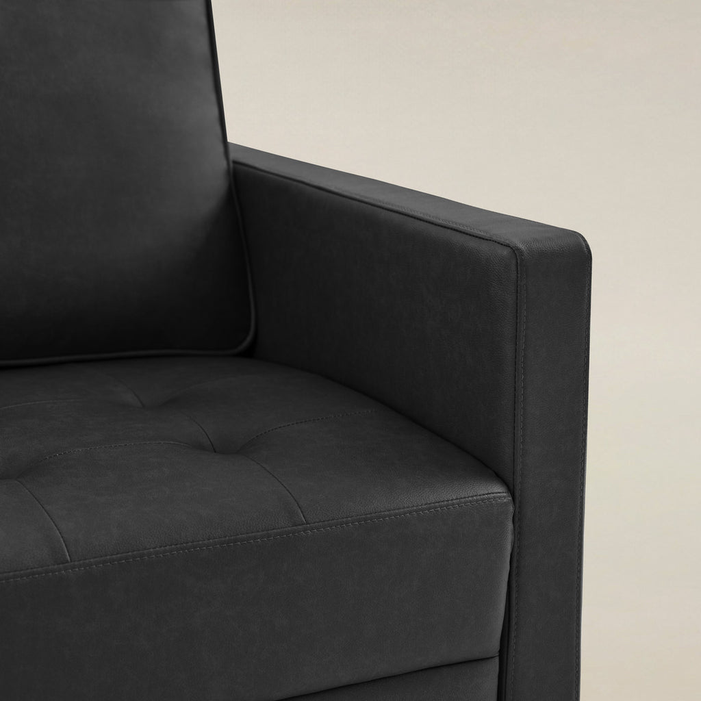 Eleutheria Mid-Century Zweisitzer-Sofa mit Knopfheftung
