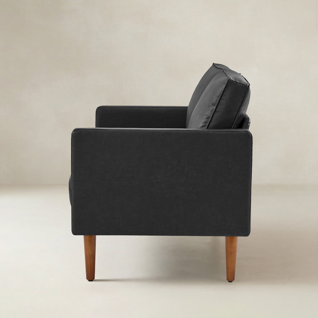 Eleutheria Mid-Century Zweisitzer-Sofa mit Knopfheftung