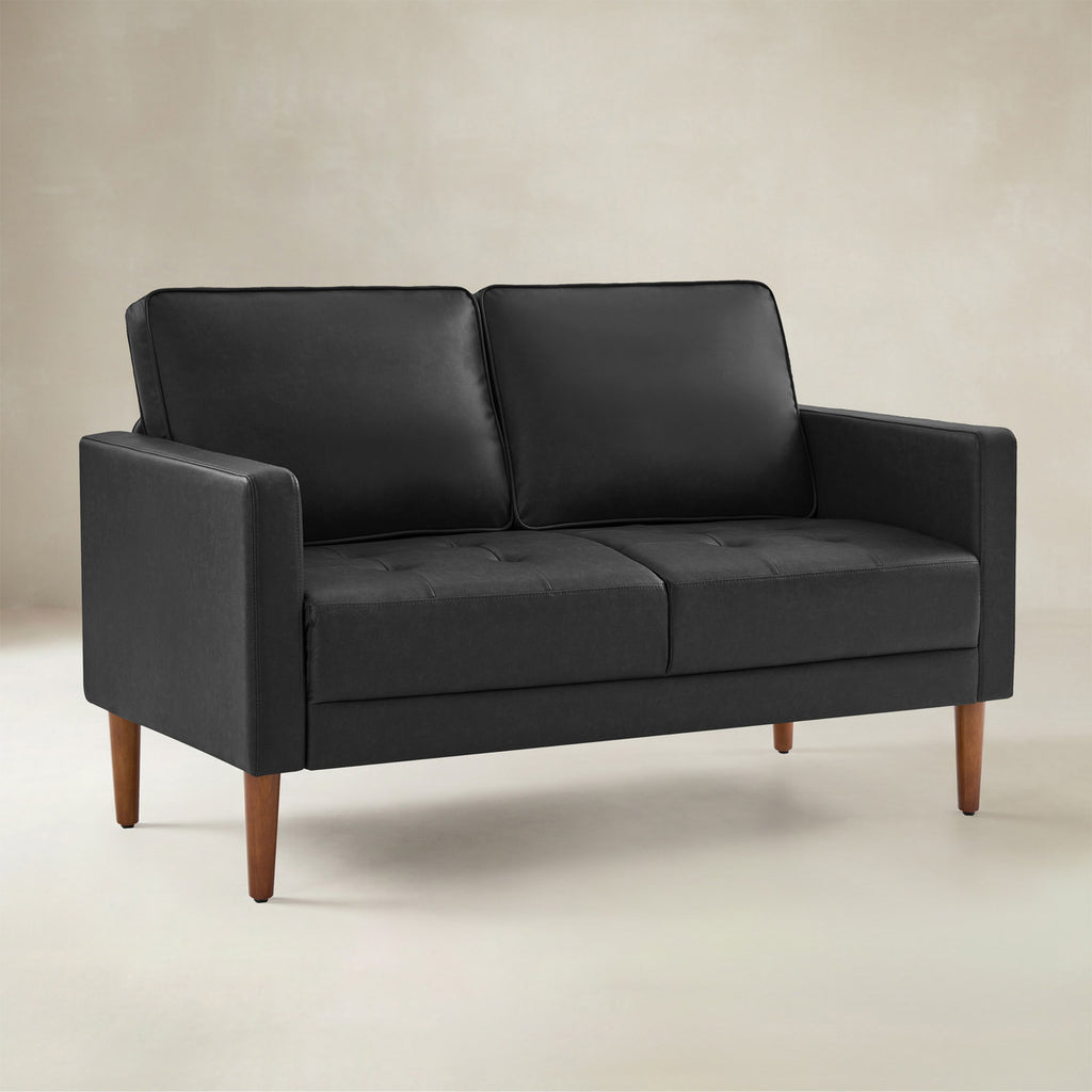 Eleutheria Mid-Century Zweisitzer-Sofa mit Knopfheftung