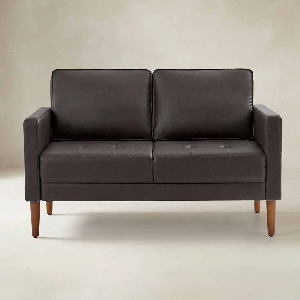Eleutheria Mid-Century Zweisitzer-Sofa mit Knopfheftung