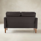 Eleutheria Mid-Century Zweisitzer-Sofa mit Knopfheftung