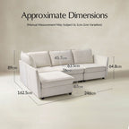Victoria Modulares Ecksofa mit Stauraum