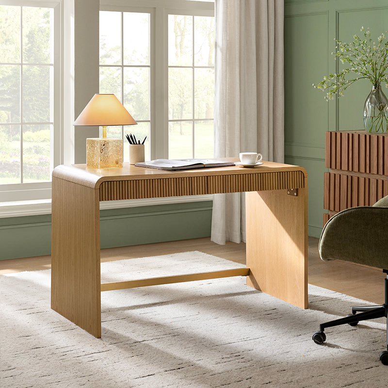 Baggio Moderner Homeoffice-Schreibtisch mit Kannelierung
