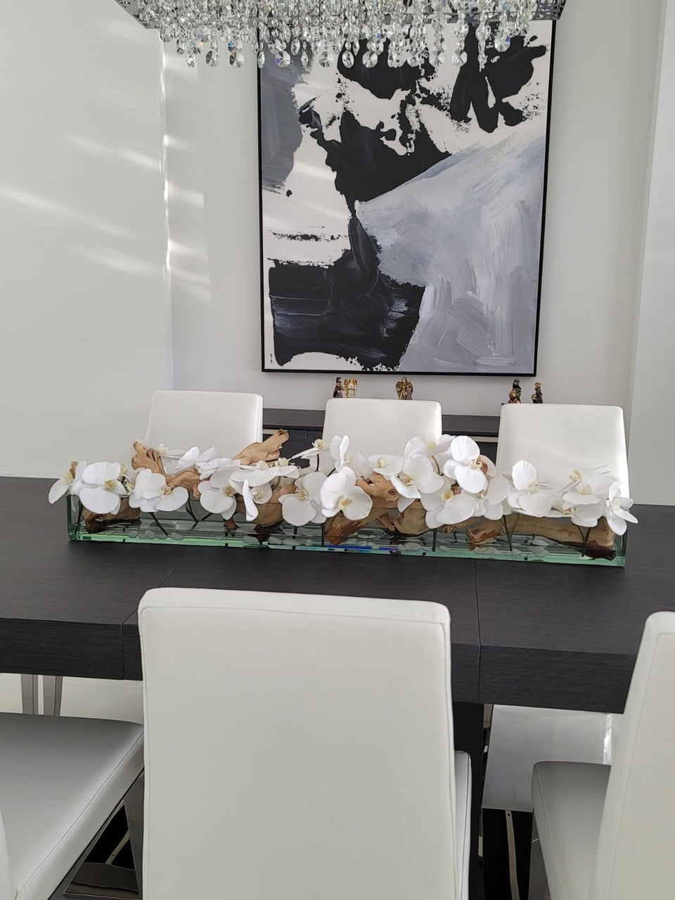 Orchidée Phalaenopsis 91 cm · Édition Antibes, blanc