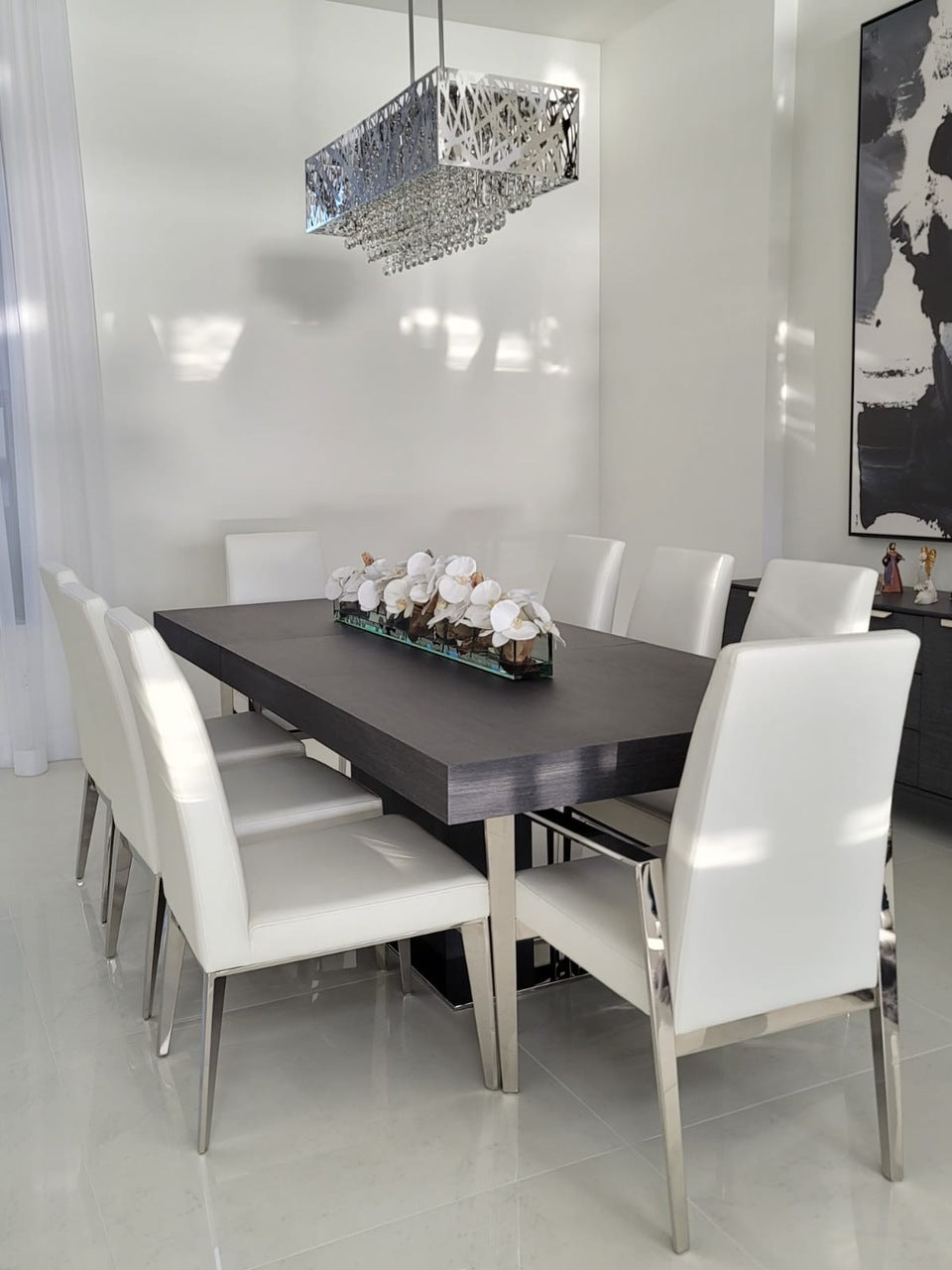 Orchidée Phalaenopsis 91 cm · Édition Antibes, blanc