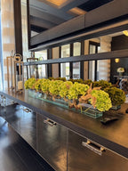 Composition Hortensias — Collection Loire, 122 cm, vert