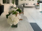 Composition Hortensias 91 cm | Signature Nantes, blanc