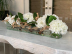 Composition Hortensias 91 cm | Signature Nantes, blanc